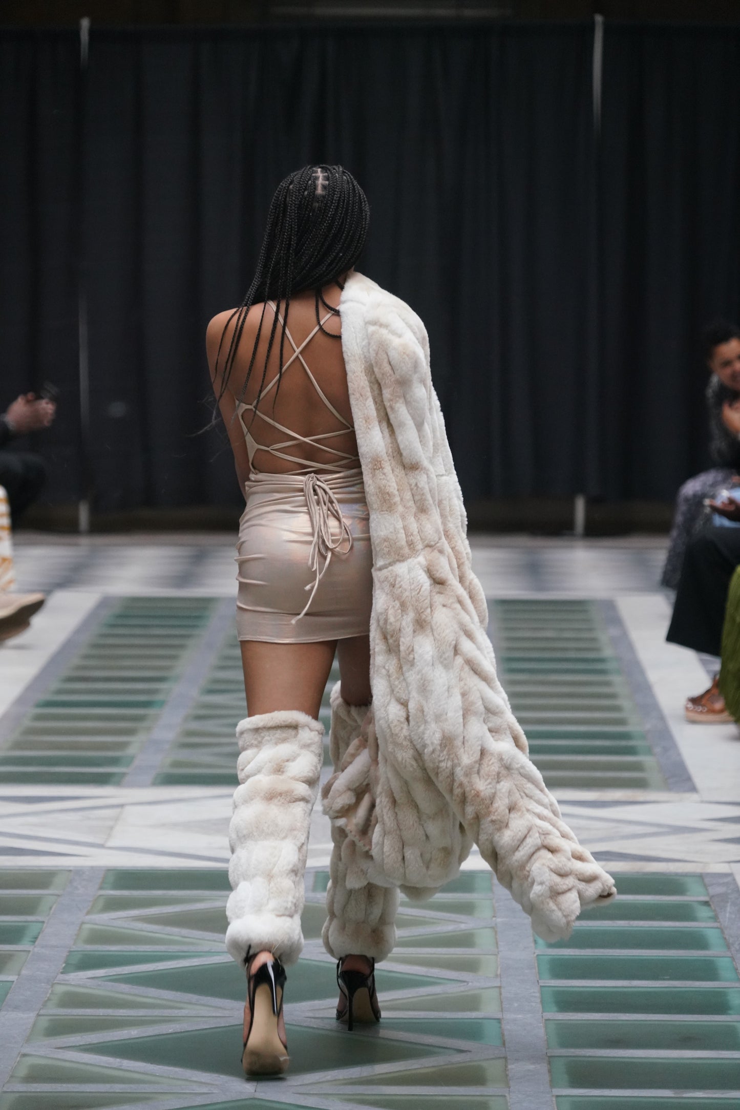 Sentry Fur Overcoat - Beige